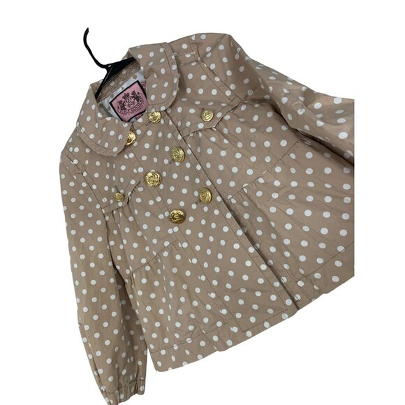 Rare Vintage Y2K Juicy Couture Polka Dot Baby Doll Crop Swing Jacket S RV10323 - Picture 1 of 9